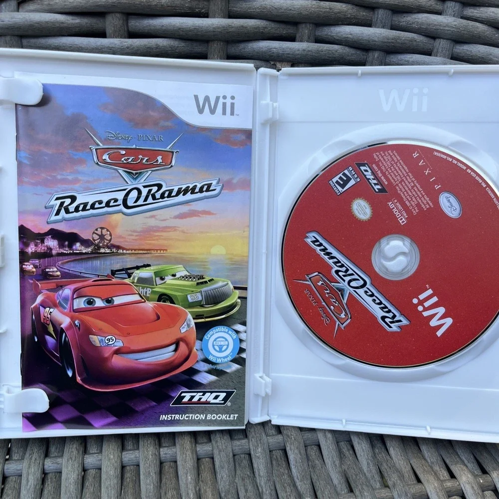 Disney's Cars Race O Rama - Nintendo Wii Game & Manual Tested / Fast Shipping